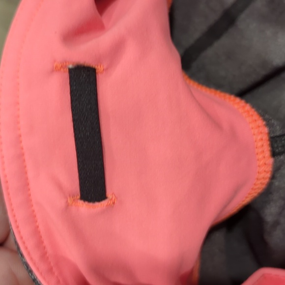 Lululemon Inspire Tight II Mesh Heathered Black / Grapefruit - Picture 5 of 6